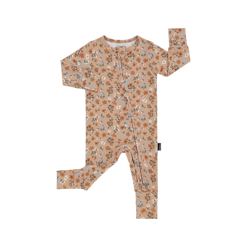Belan.J Footless Zipper Sleeper- Amber Garden, Size: 6-12M
