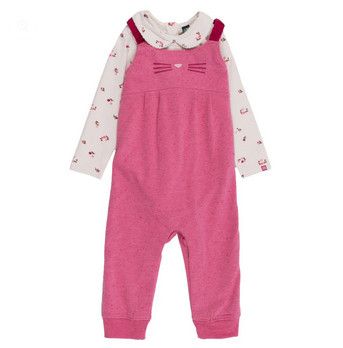 Nano Girls 2pc Bodysuit Set- Pink, Size: 3M