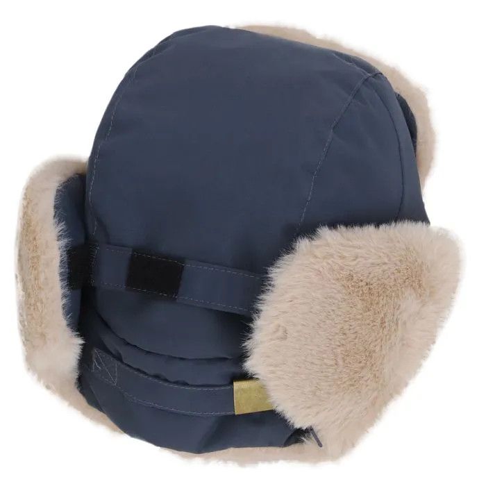Calikids Faux Fur Aviator Hat- Blue, Size: M(9-18M)
