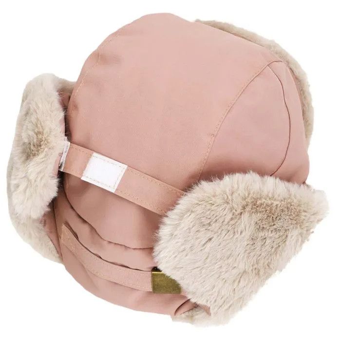Calikids Faux Fur Aviator Hat- Rose, Size: M(9-18M)