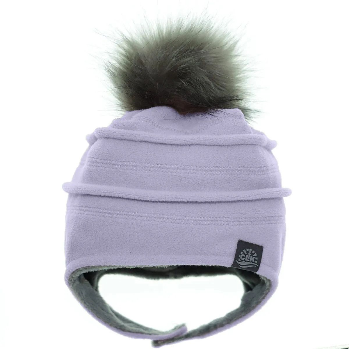 Calikids Fleece Pom Hat- Lav, Size: M(9-18M)
