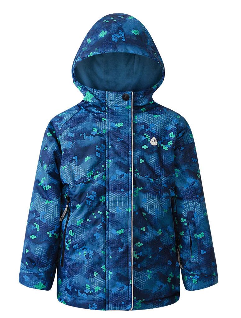 Therm Snowrider Jacket- Pixel Peak, Size: 2T