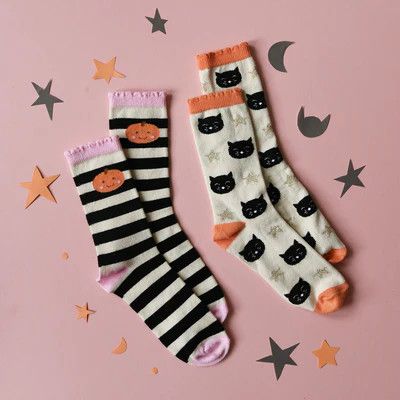 Rockahula Spooky Halloween 2pk Socks, Size: 3-5Y