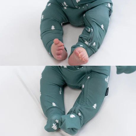 Belan.J Footless Zipper Sleeper- Tiny Trees