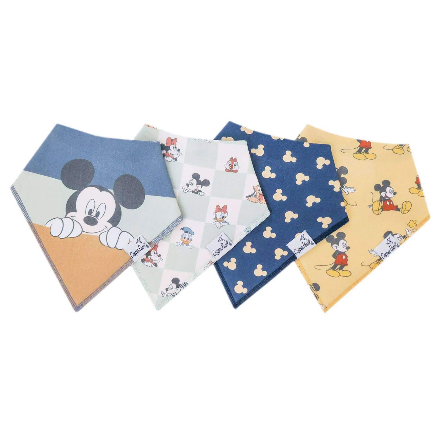 Copper Pearl Bandana Bib Set- Mickey Mouse