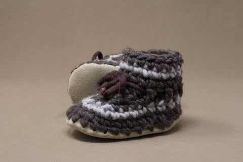 Padraig Cottage Slippers- Brown Stripe
