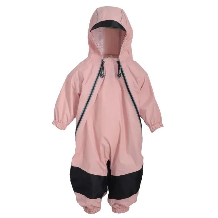 Calikids One Piece Fleece Lined Rain Suit- Blush