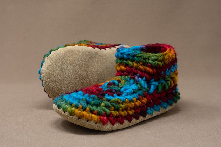 Padraig Cottage Slippers- Fire Weed, Size: Y1(5yrs)