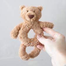 Jellycat Bartholomew Bear Ring Rattle