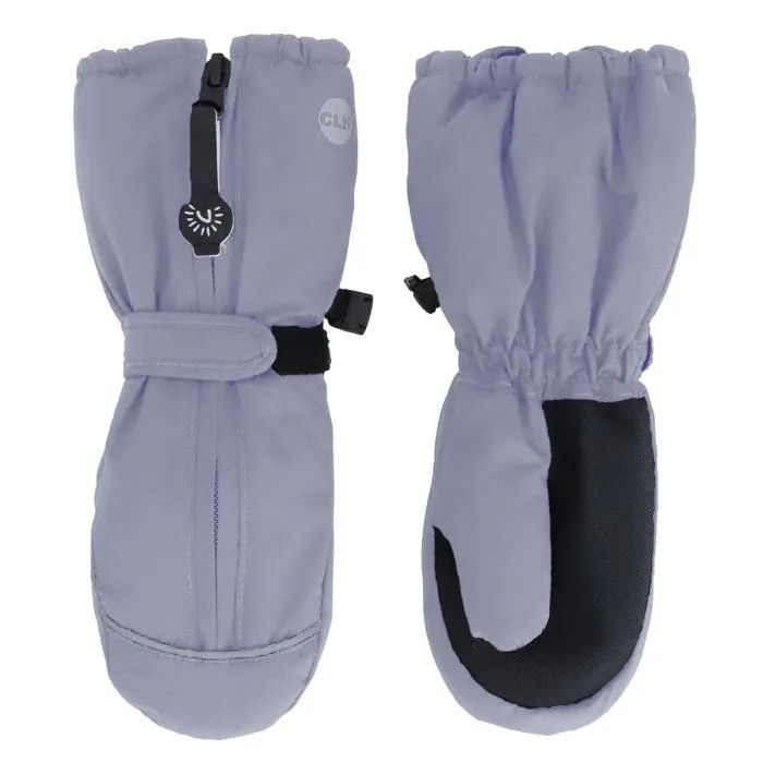 Calikids Front Zip Waterproof Mitten- Lav, Size: Baby(12-24M)