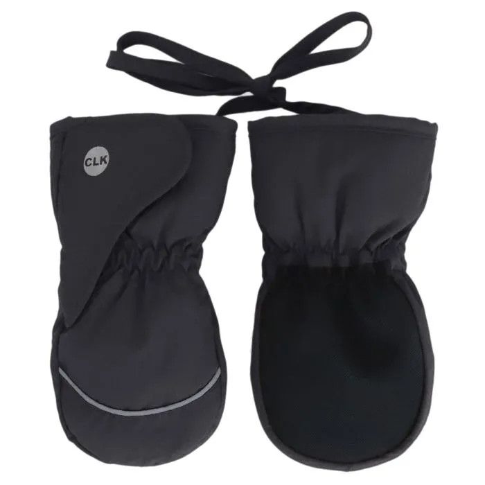 Calikids Baby Mitten with Velcro- Blk, Size: 6-12M