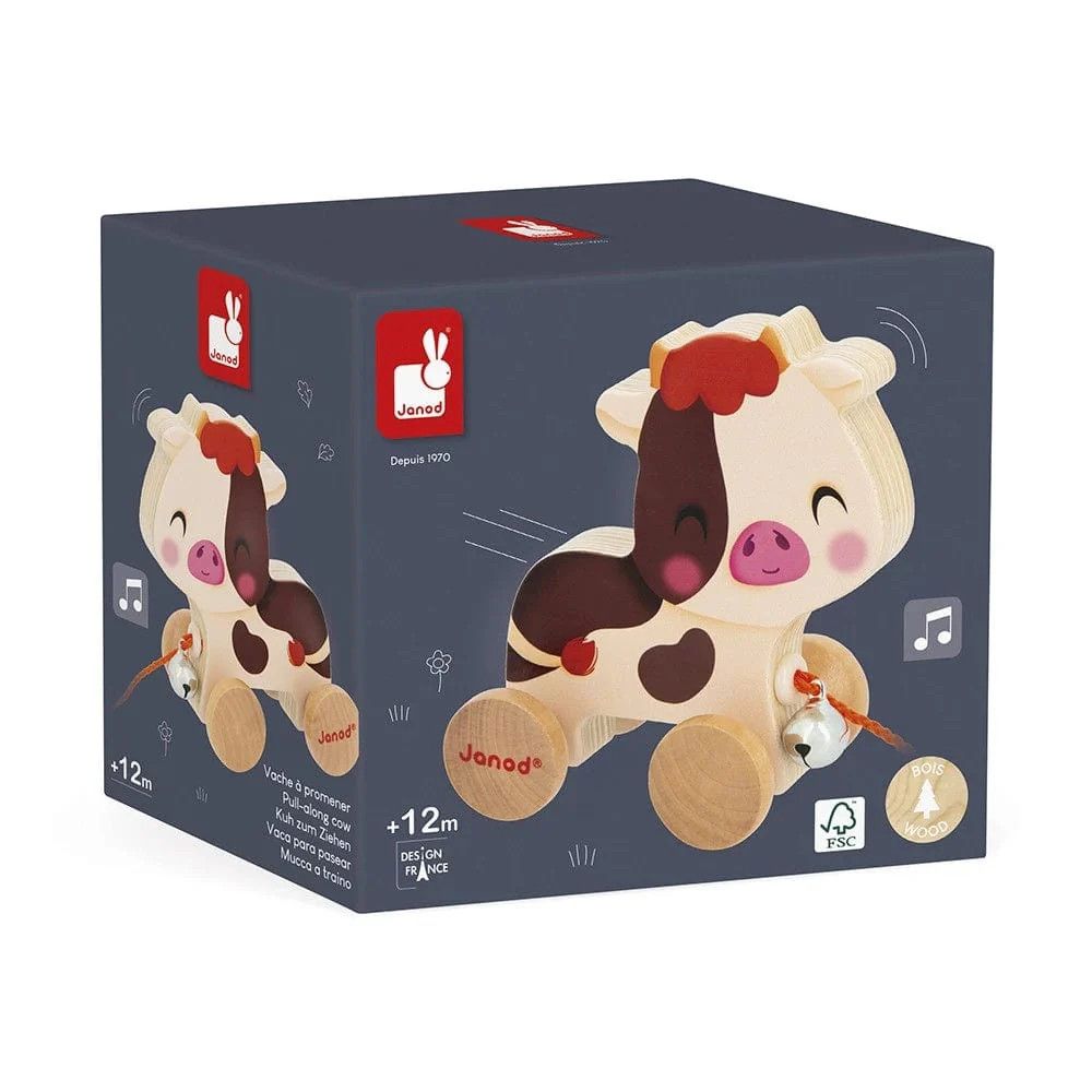 Janod Pull-Along Cow