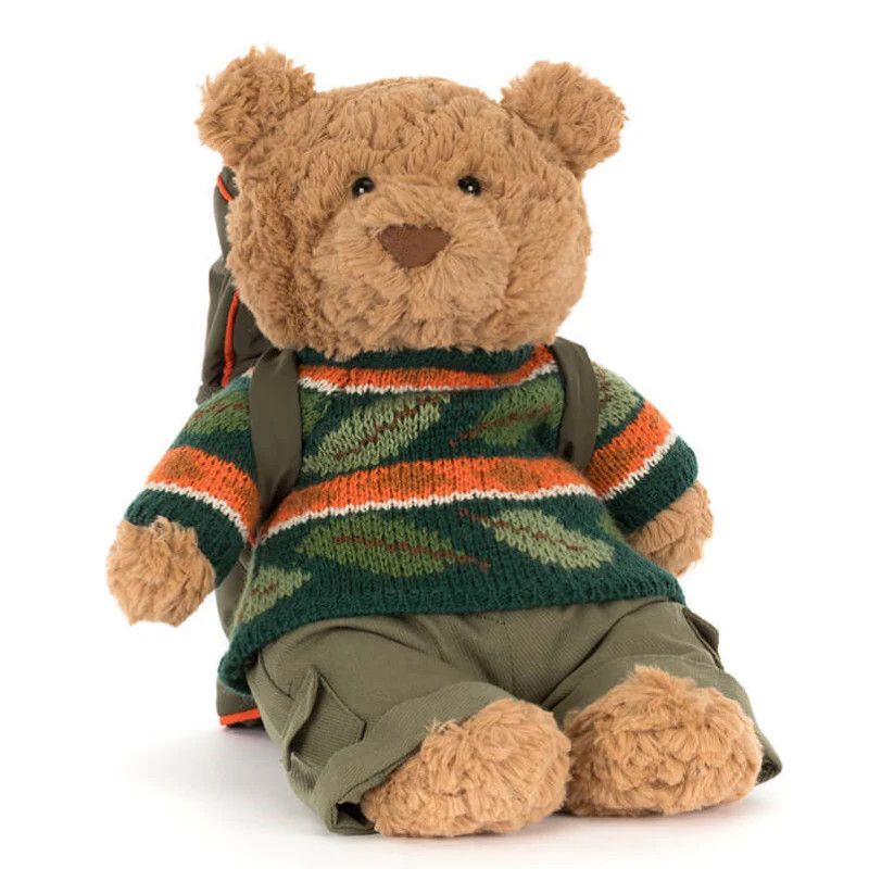 Jellycat Bartholomew Bear Hiking Outfit