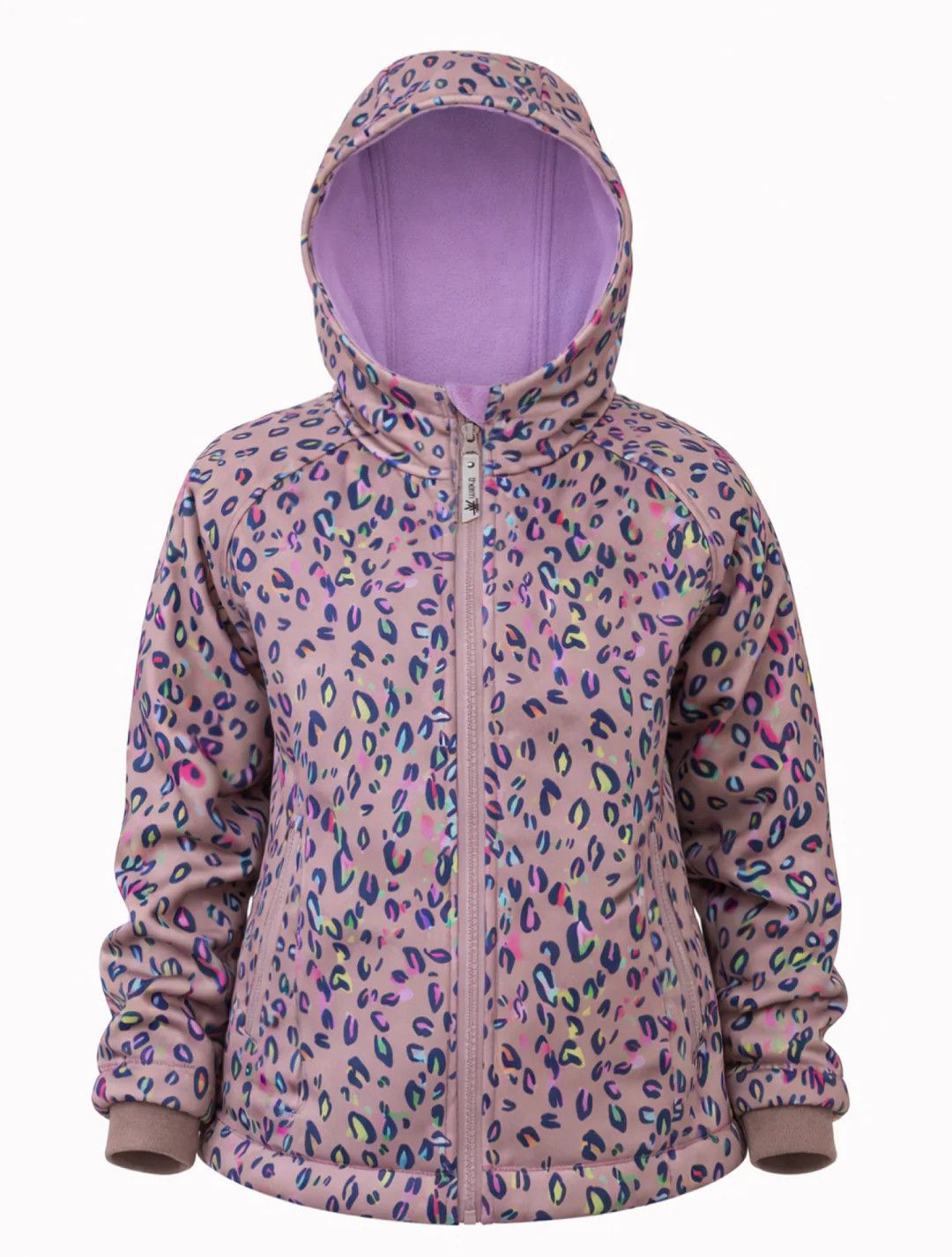 Therm All-Weather Zip Hoodie- Rainbow Leopard, Size: 4T