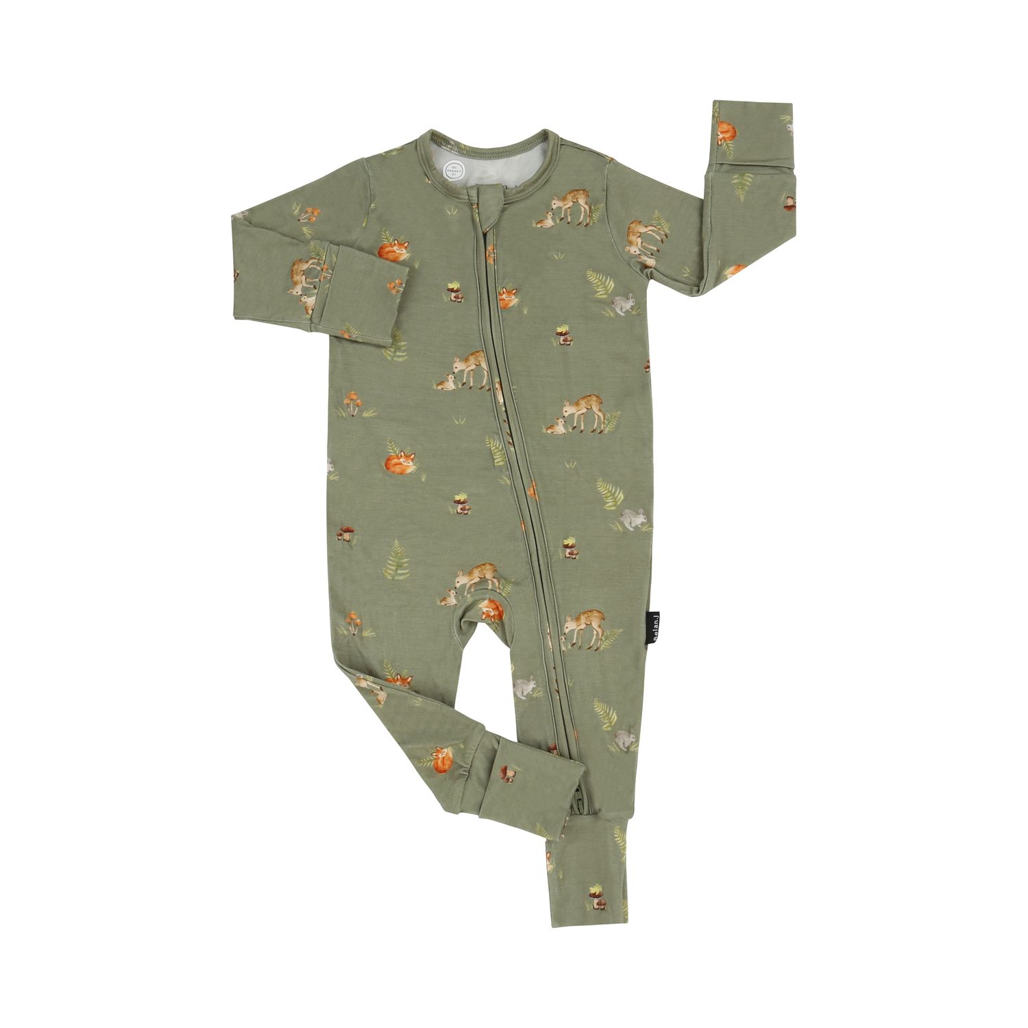 Belan.J Footless Zip Sleeper- Forest Friends, Size: 6-12M