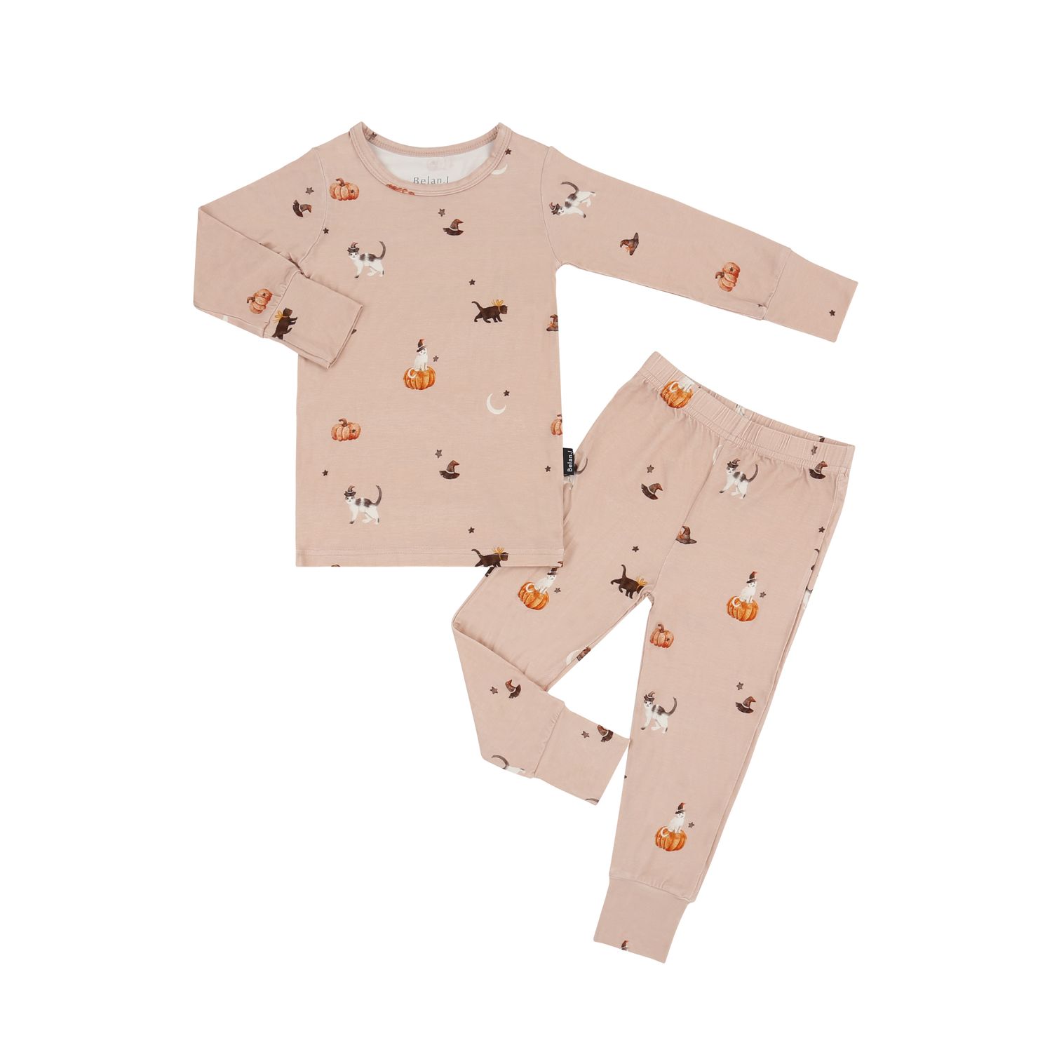 Belan.J L/S PJ Set- Witch Cats, Size: 2T