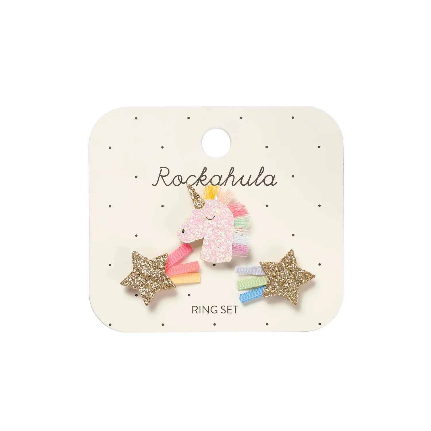 Rockahula Rainbow Unicorn Ring Set