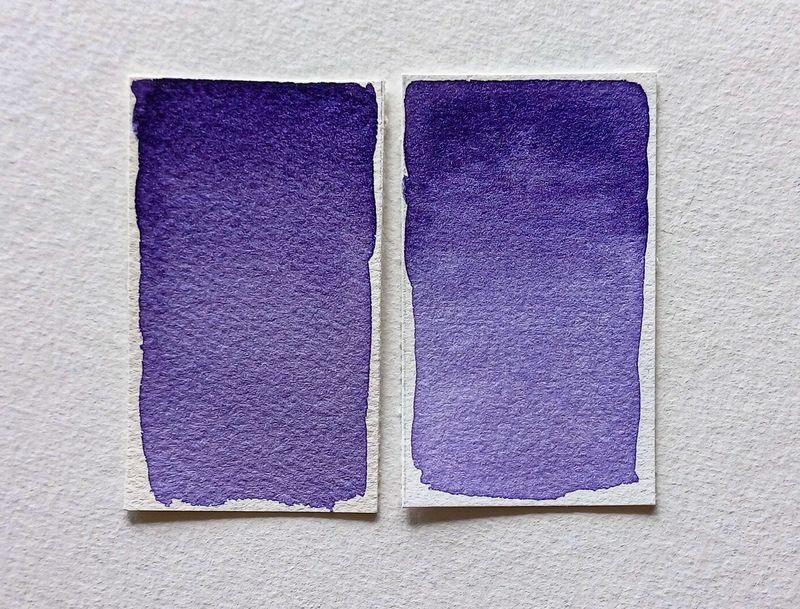 Amethyst -Handgemachte Aquarellfarbe, Künstlerqualität, hoch pigmentiert, lichtecht