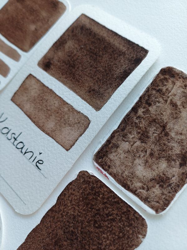Kastanie -Handgefertigte Aquarellfarbe-Künstlerqualität, hoch pigmentiert, Geschenkidee für Künstler, Kreativgeschenk