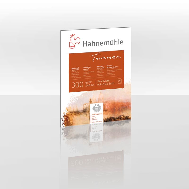 Hahnemühle Aquarellblock "William Turner" matt ,  300g/m²  , 24x32cm , 10Blatt