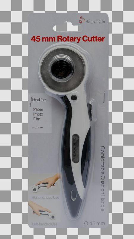 Hahnemühle Rotary Paper Cutter mit Logo, schwarz/hellgrau