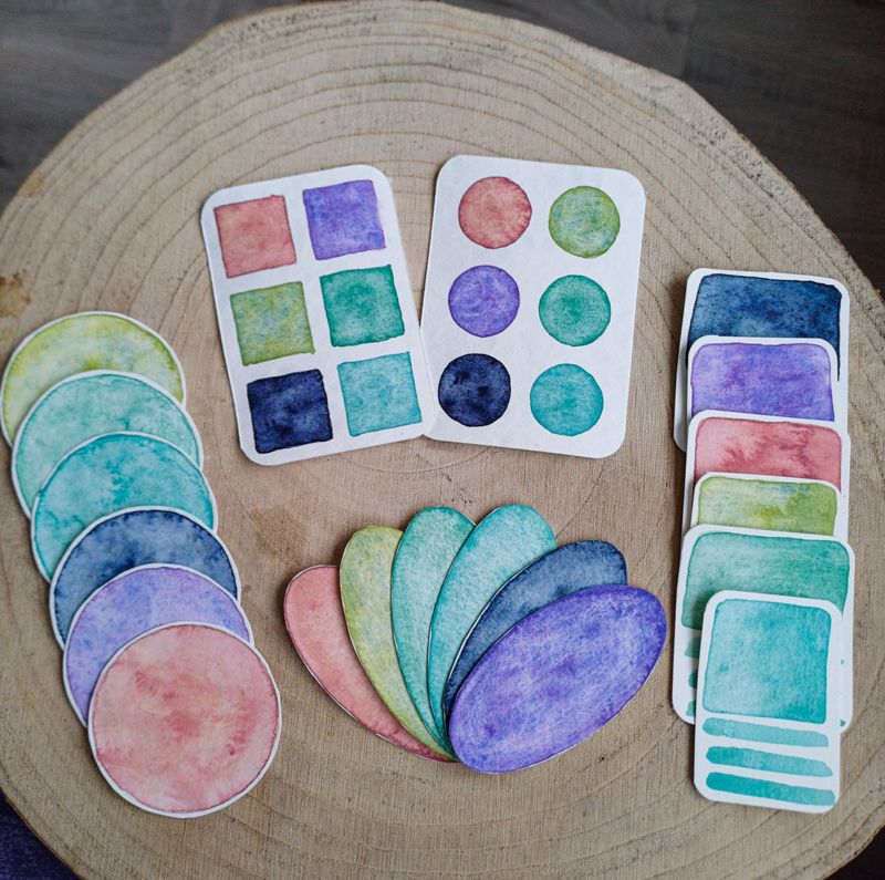 Ozean Flüstern-Set, handgemachte Aquarellfarben in Künstlerqualität, Profi Malfarben, Künstlerfarben, granulierend & separierend, Aquarellset