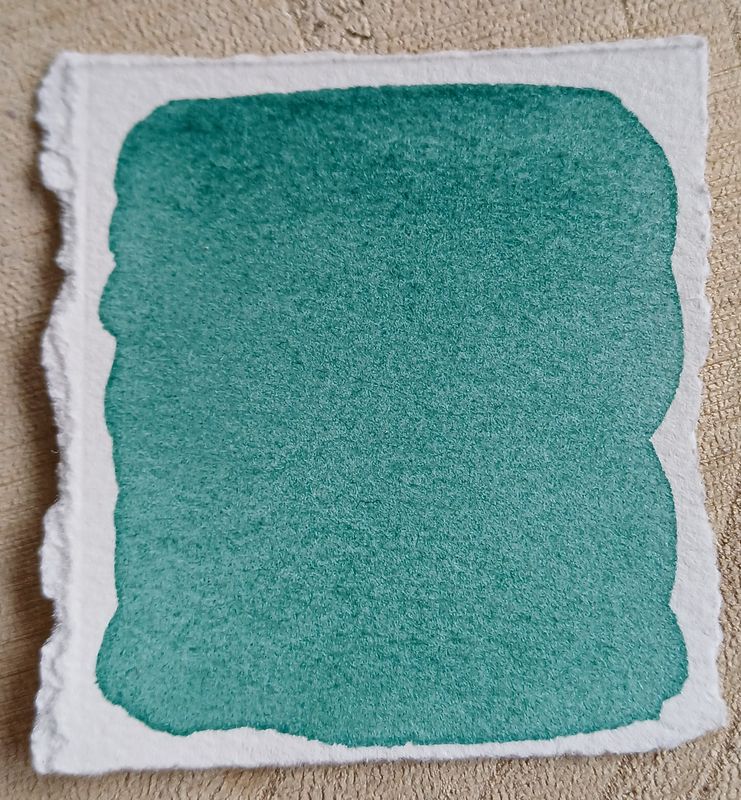 Jadegrün -Handgemachte Aquarellfarbe, Künstlerqualität, Künstlerbedarf,