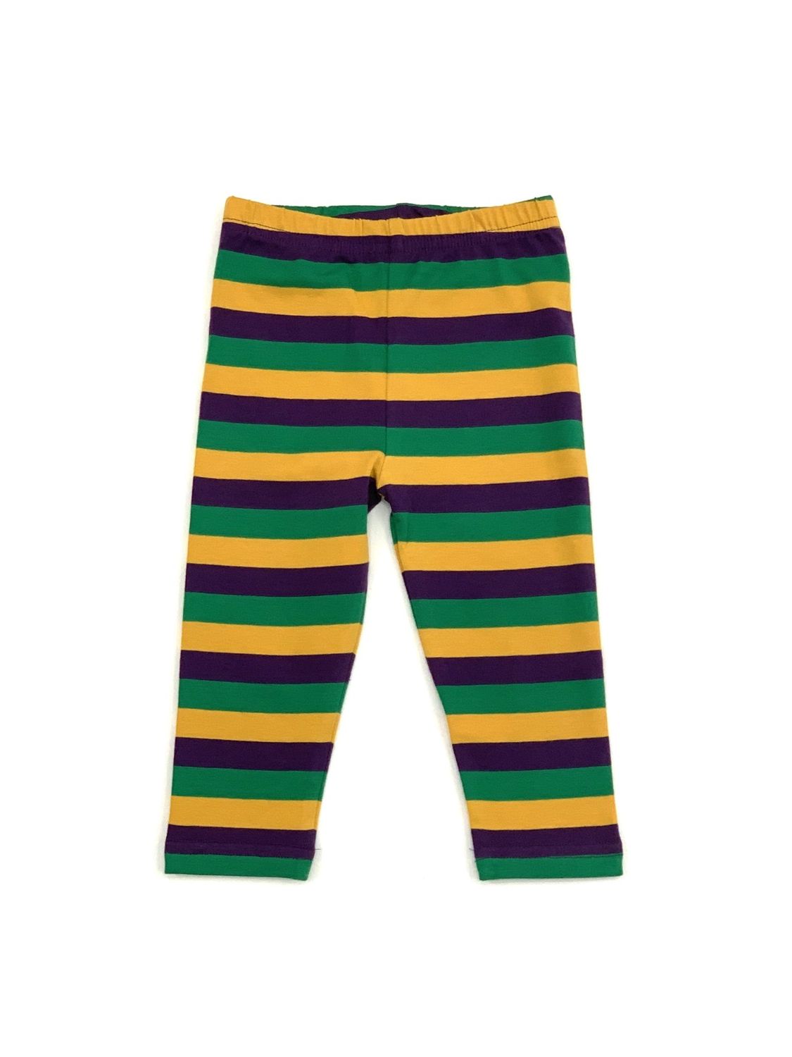 Mardi Gras Leggings Stripes 