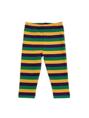 Mardi Gras Leggings Stripes 