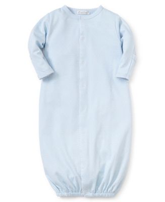 New Kissy Dots Print Converter Gown Lt Blue/White