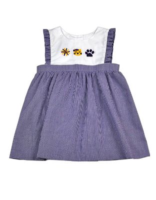 Purple Tigers French Knot Dress