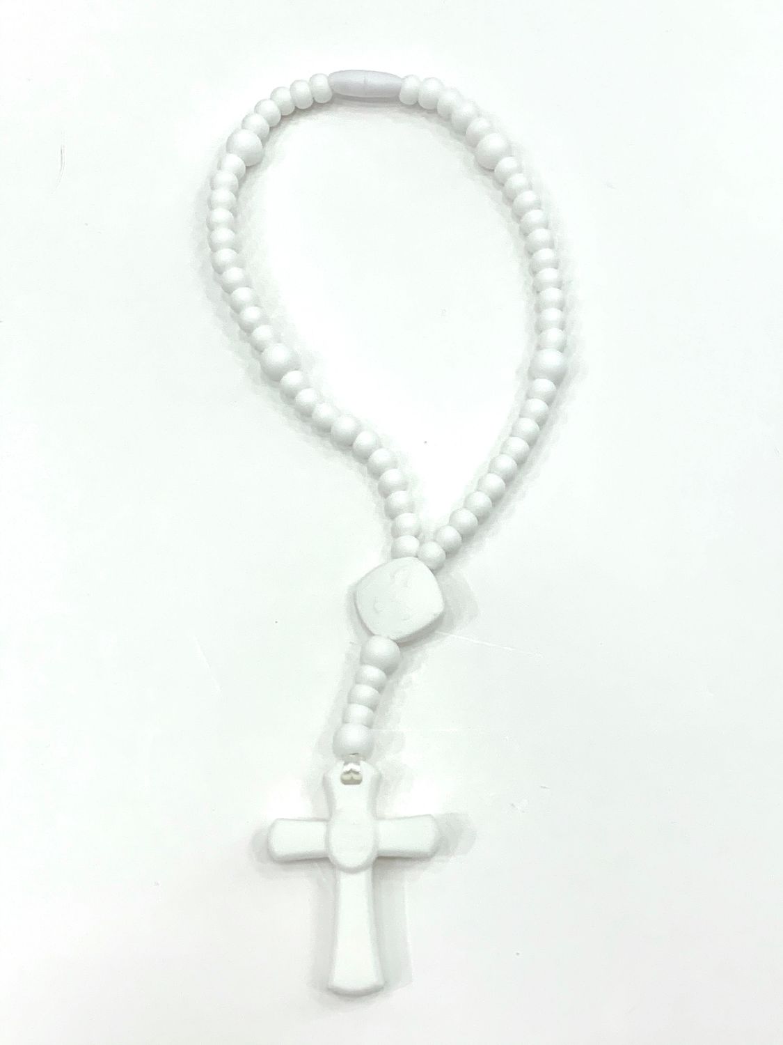 Teething Rosary White Large