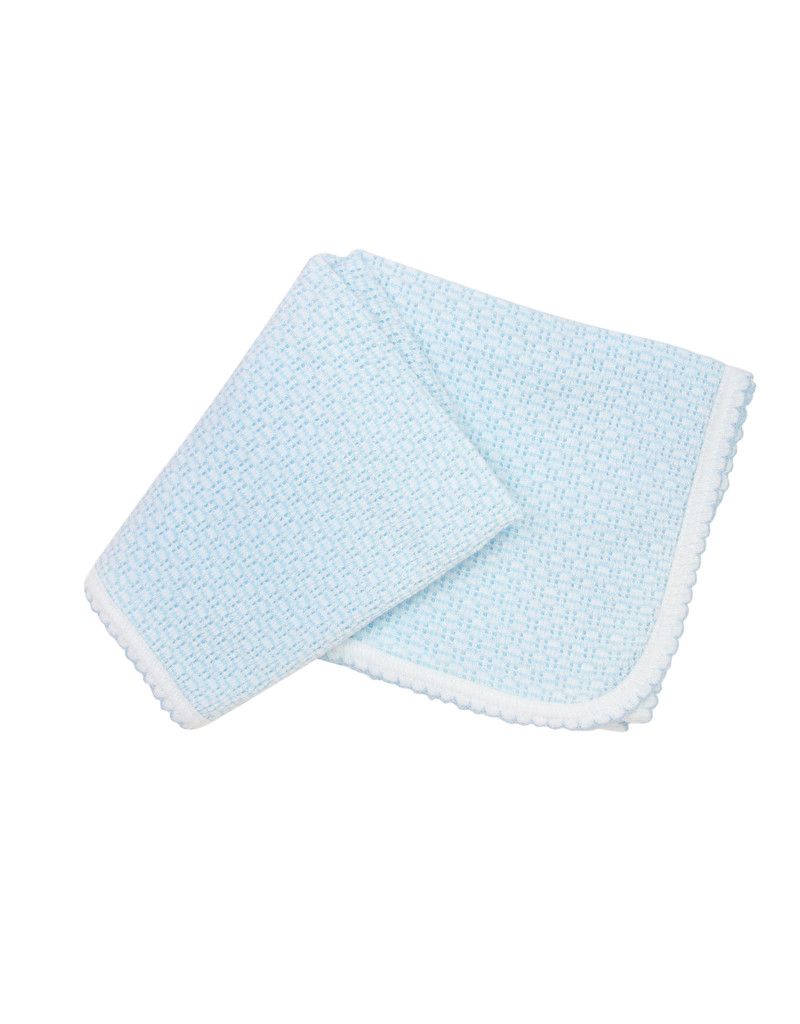 Paty Swaddle Blanket, Solid Blue