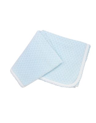 Paty Swaddle Blanket, Solid Blue