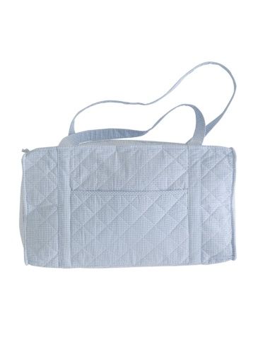 Quilted Luggage Duffle Light Blue