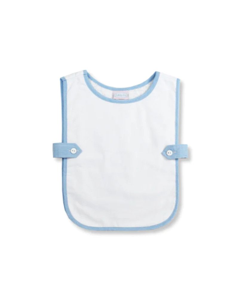 Celebration Bib - Blue Micro Gingham