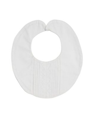 White Zigzag Dot Bib