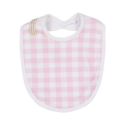 Burp Me Bib Palm Beach Pink Gingham