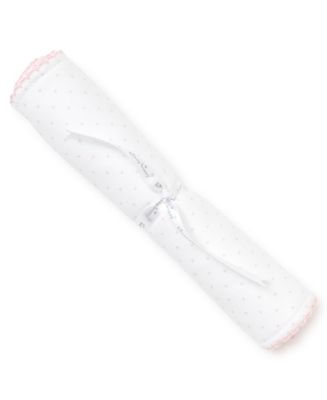 New Kissy Dots Print Burp Cloth, White/Pink