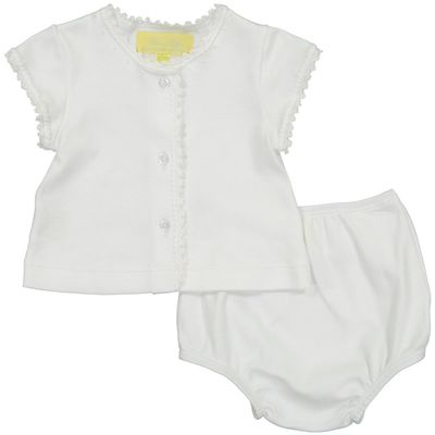 Jersey Diaper Set, White