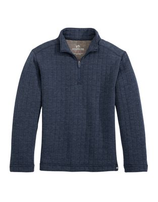 LS Fairwood Quarter Zip, Dress Blue
