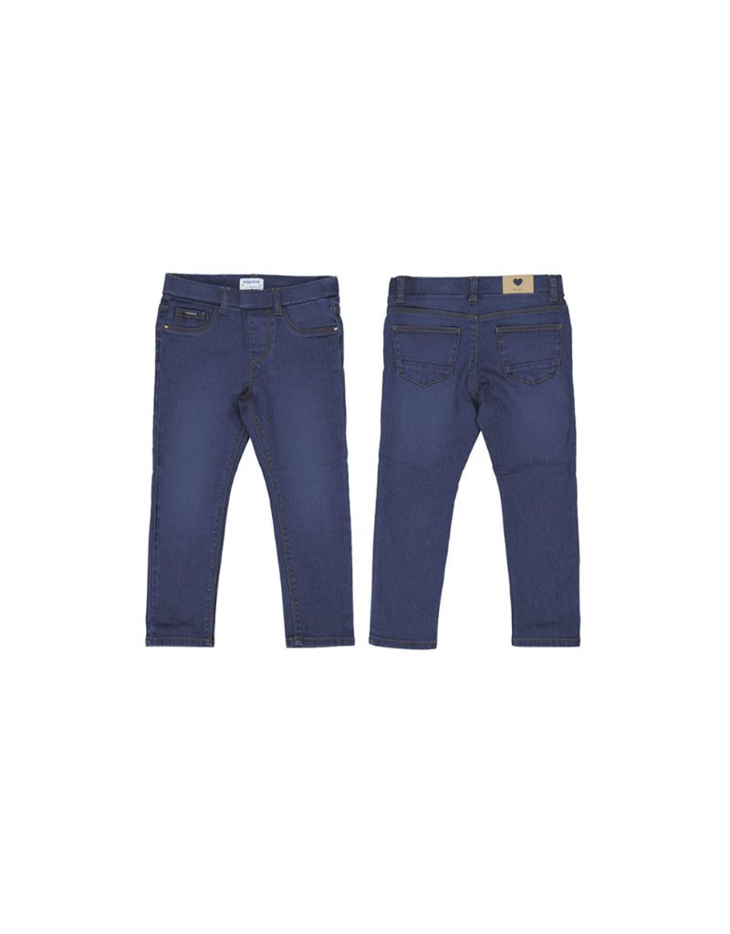577 Basic Pull On Skinny Denim Pants 