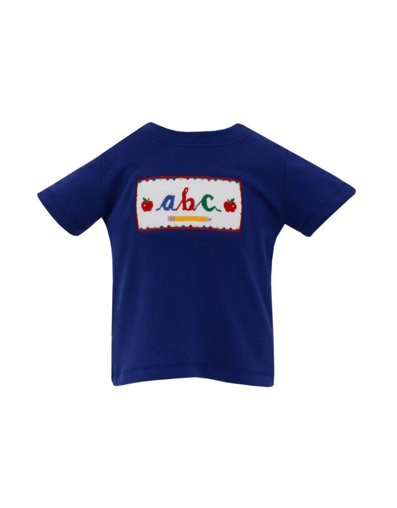 ABC Smock Boy Shirt, Royal Blue