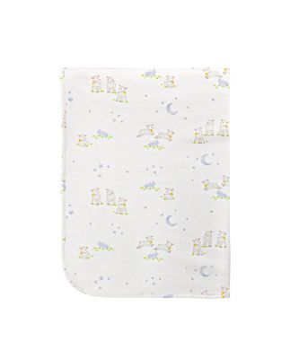 Baby Lambs Blue  Rec Blanket