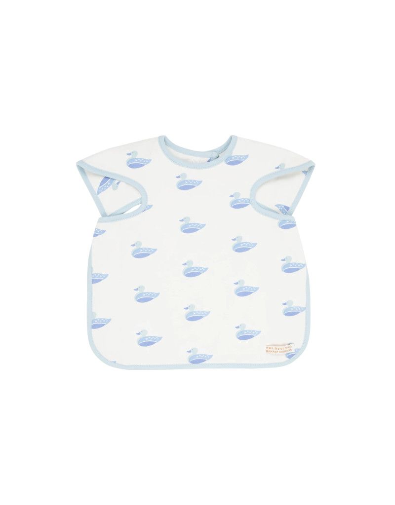 Big Bite Bib - Quack Quacks Blue