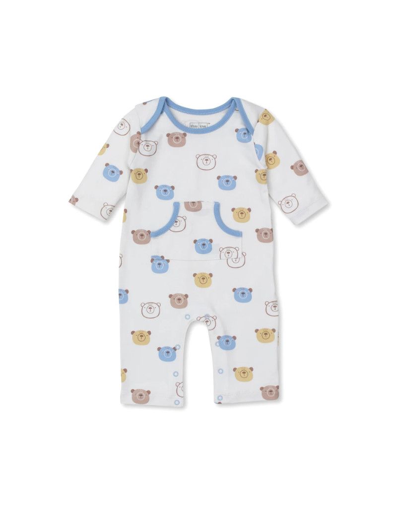 Blue Bear Talk Playsuit