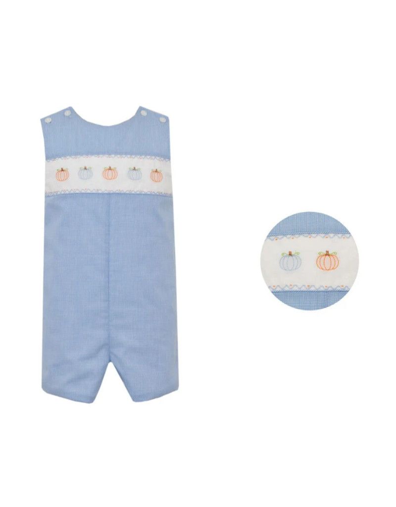 Blue Microgingham Pumpkin Jon Jon