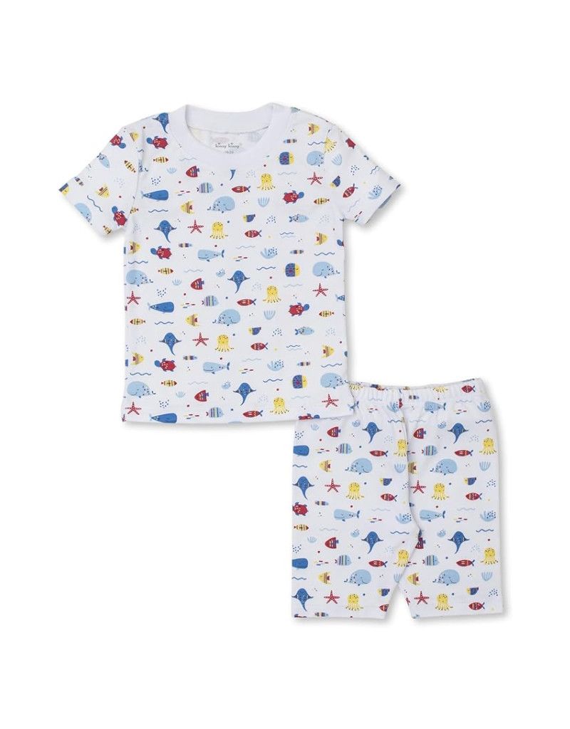 Blue Sea Life Short PJ Set