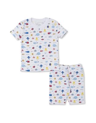 Blue Sea Life Short PJ Set