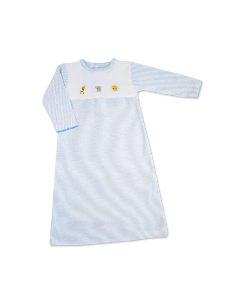 Blue Stripe Safari Gown